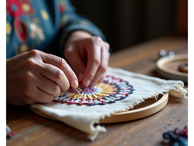 수석 자수 장인 최유진 사진